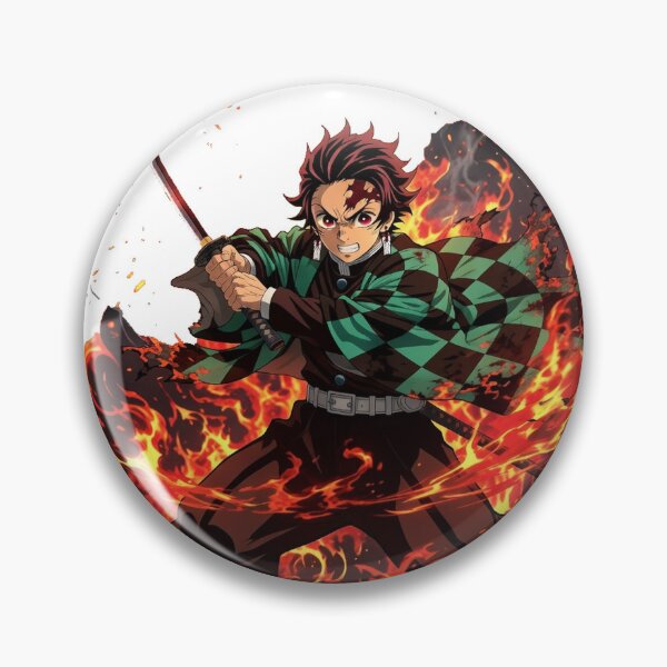 Item preview, Tanjiro Kamado — Hinokami Kagura Fire Breathing designed and sold by otakuwave-art.