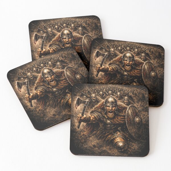 Item preview, Viking Assault Norse Warrior Battle Art designed and sold by Retr0Tshirts.