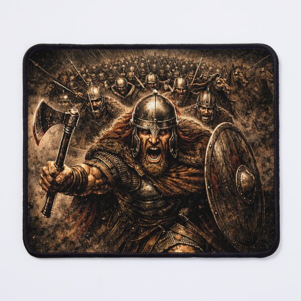 Item preview, Viking Assault Norse Warrior Battle Art designed and sold by Retr0Tshirts.