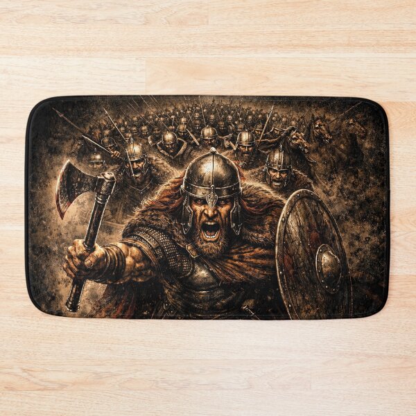 Item preview, Viking Assault Norse Warrior Battle Art designed and sold by Retr0Tshirts.