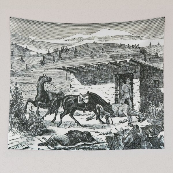 Item preview, Billy the Kid Captured by Pat Garrett Illustration designed and sold by TheSoulOfArt.