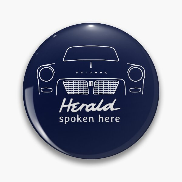 Item preview, Triumph Herald classic car outline "spoken here" (white) designed and sold by soitwouldseem.