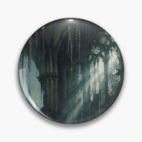 Item preview, The Sunken Cathedral of the Abyss - Dark Fantasy Ruins designed and sold by bapupa.
