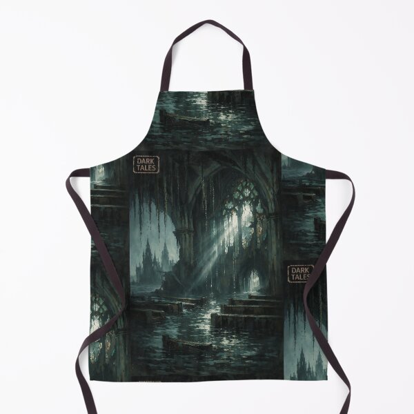 Item preview, The Sunken Cathedral of the Abyss - Dark Fantasy Ruins designed and sold by bapupa.