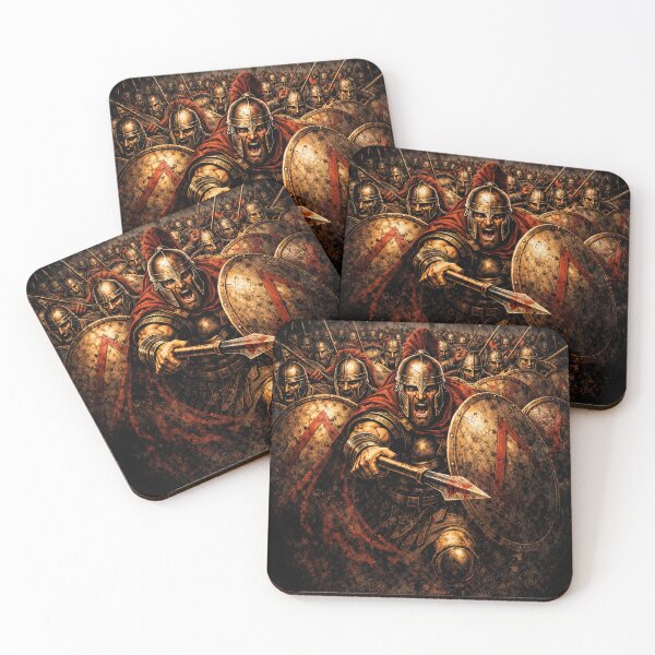 Item preview, Spartan Wall Ancient Warrior Formation Art designed and sold by Retr0Tshirts.