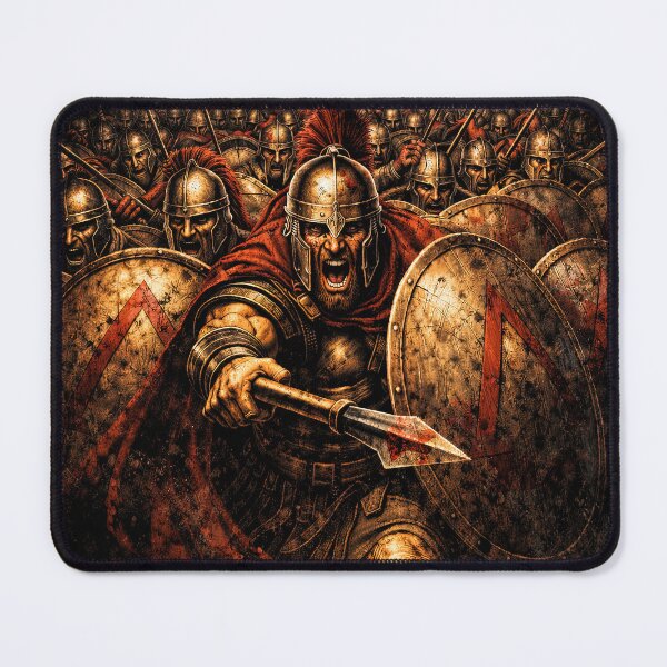 Item preview, Spartan Wall Ancient Warrior Formation Art designed and sold by Retr0Tshirts.