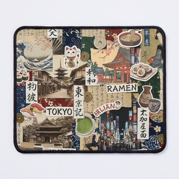 Item preview, Japancore Collage Japanese Aesthetic Pride Heritage Scrapbook designed and sold by GlueGunEnergy.