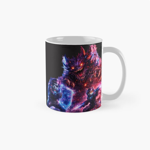 Item preview, Cosmic Neon Monster Battle  designed and sold by Nika Art Studio.