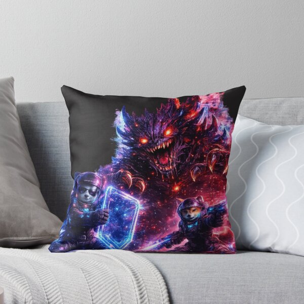 Item preview, Cosmic Neon Monster Battle  designed and sold by Nika Art Studio.