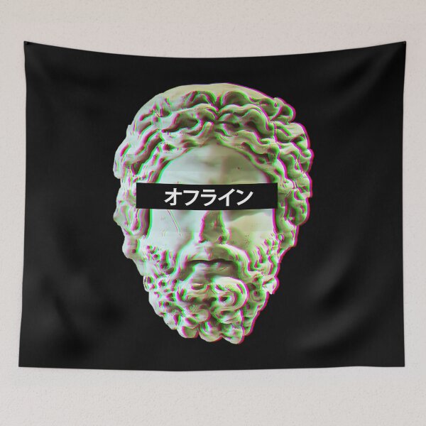 Item preview, Glitched Greek Statue Cybercore Vaporwave designed and sold by hectorcally48.