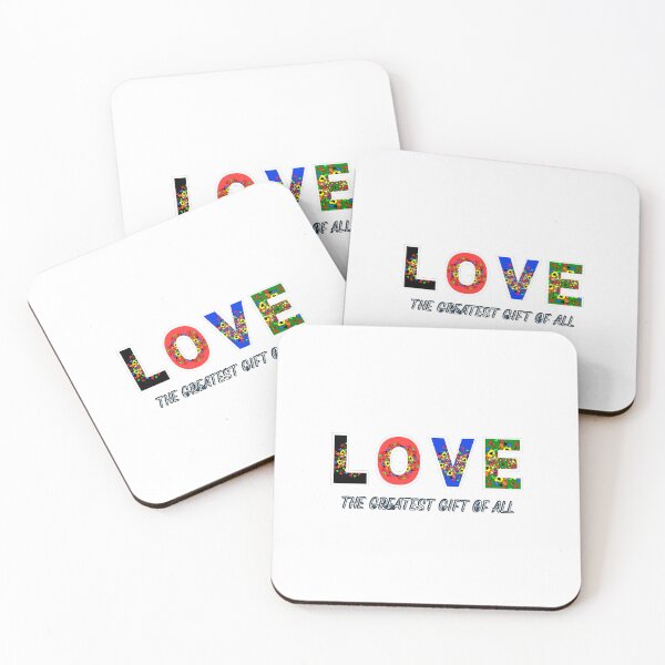 Item preview, Vibrant LOVE Design- The Greatest Gift of All Typography designed and sold by LeizelStudios.