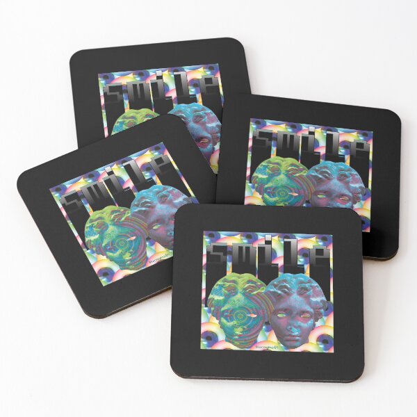 Item preview, Surreal Smiling Faces Abstract Split Color Art designed and sold by hectorcally48.