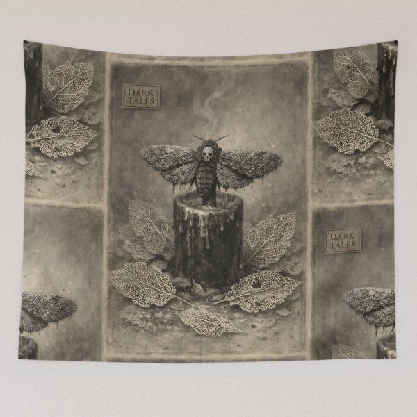 Item preview, The Pale Moth’s Vigil - Death Motif designed and sold by bapupa.