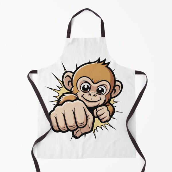 Item preview, Punch Monkey Meme – Angry Monkey Punch Cartoon designed and sold by Orbit Ink.