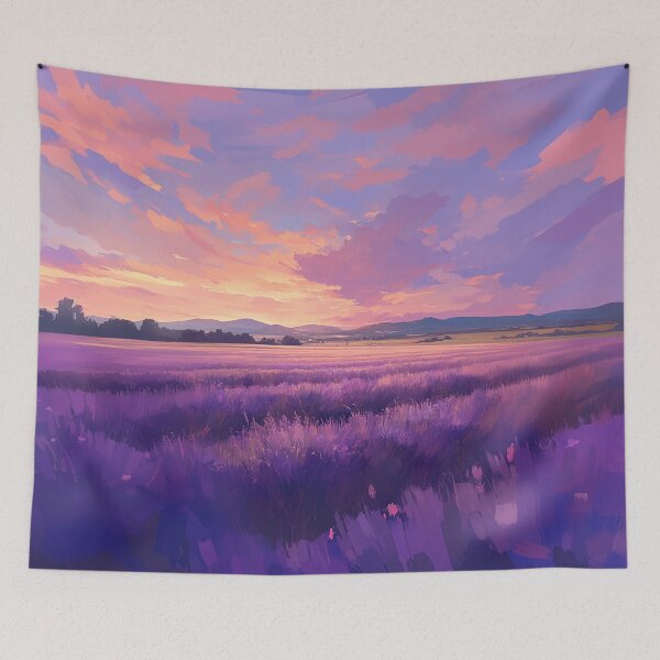 Item preview, Endless Lavender Fields At Sunset designed and sold by Christian Weiss.