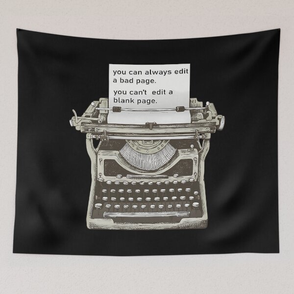 Item preview, Vintage Purple Typewriter Author Quote Art designed and sold by hectorcally48.