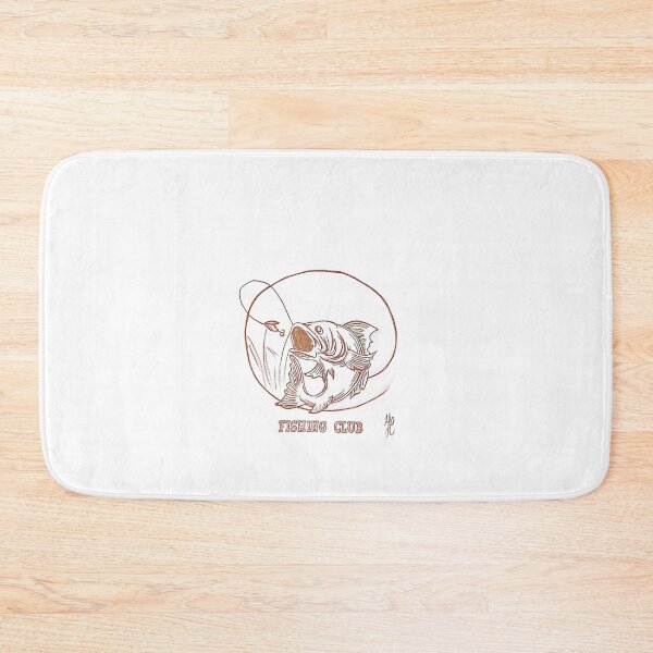 Item preview, Fishing Club – Logo Vintage con Pesce ed Esche designed and sold by DisegniPersonalizzati di irka87.