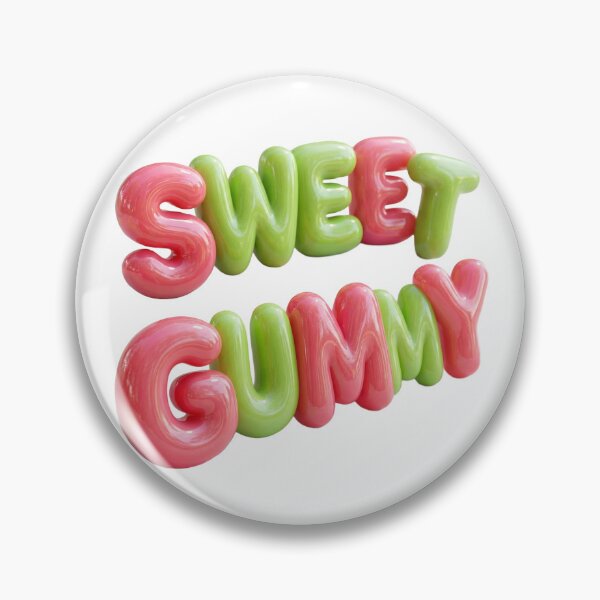 Item preview, Vibrant 3D Happy Gummy Candy Typography designed and sold by icemanphotos.
