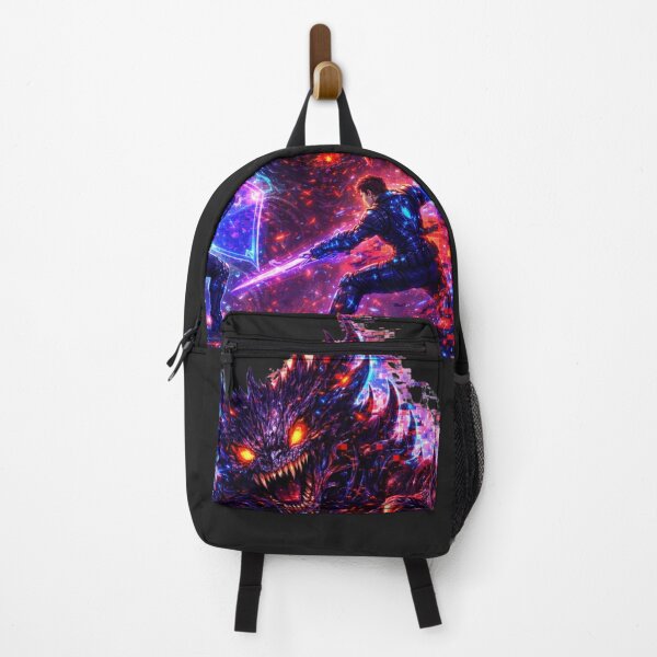 Item preview, Cosmic Neon Monster Battle designed and sold by Nika Art Studio.