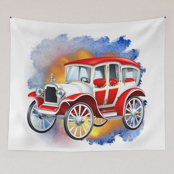 Item preview, Classic Vintage Car | Retro Automobile Art designed and sold by ChenEngEng.