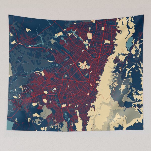 Item preview, Bogota City Map of Colombia - Stencil designed and sold by deMAP.