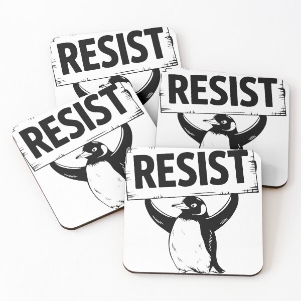 Item preview, Penguin resist, Political Penguin designed and sold by dansonarts.