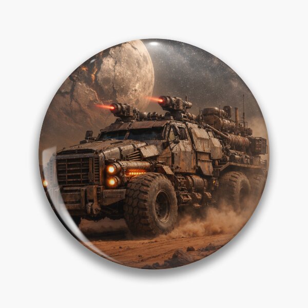 Item preview, Dystopian Battle Truck Through Dust designed and sold by 216031.