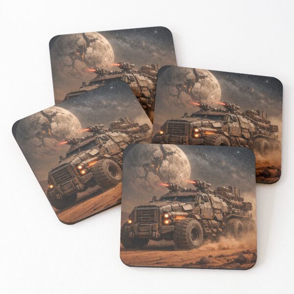 Item preview, Dystopian Battle Truck Through Dust designed and sold by 216031.