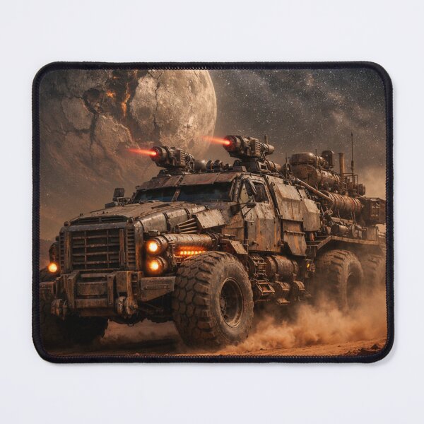 Item preview, Dystopian Battle Truck Through Dust designed and sold by 216031.