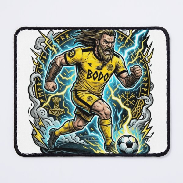 Item preview, BODO Viking Striker Football Sticker designed and sold by Imaginarium of Chaos falcon88 .