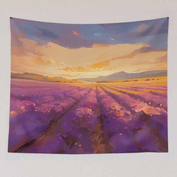 Item preview, Endless Lavender Fields At Sunrise designed and sold by Christian Weiss.