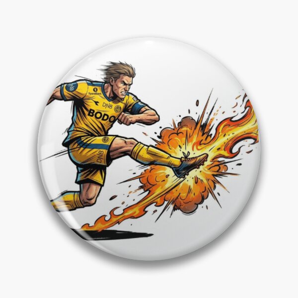 Item preview, BODO Fire Goal Football Sticker designed and sold by Imaginarium of Chaos falcon88 .