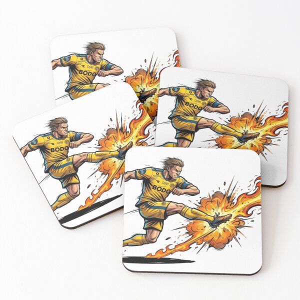 Aperçu de l'œuvre Autocollant de football BODO Fire Goal créée et vendue par Imaginarium of Chaos falcon88 .