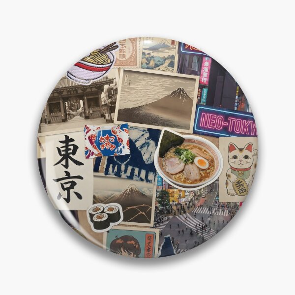 Item preview, Japancore Collage Japanese Aesthetic Lifestyle Culture Kanji designed and sold by GlueGunEnergy.