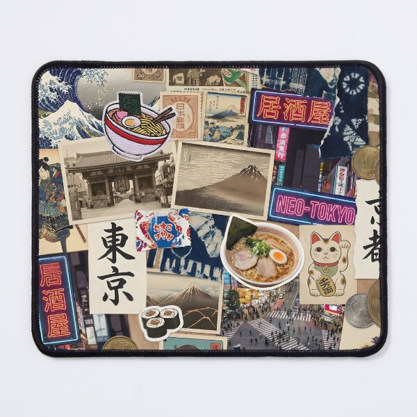 Item preview, Japancore Collage Japanese Aesthetic Lifestyle Culture Kanji designed and sold by GlueGunEnergy.