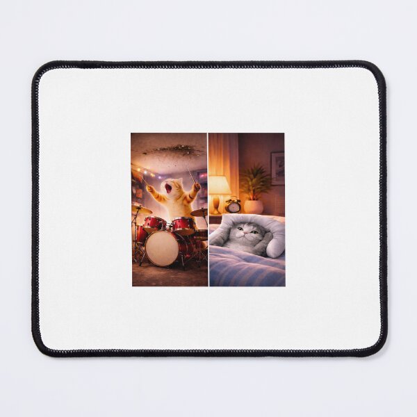 Item preview, Cat Logic: Chaos at 2 AM, Angel at 3 AM designed and sold by LovelyCatGalaxy.