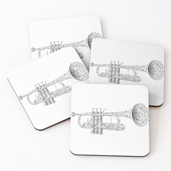 Item preview, Trumpet Made of Musical Notes  designed and sold by Sn1ver.