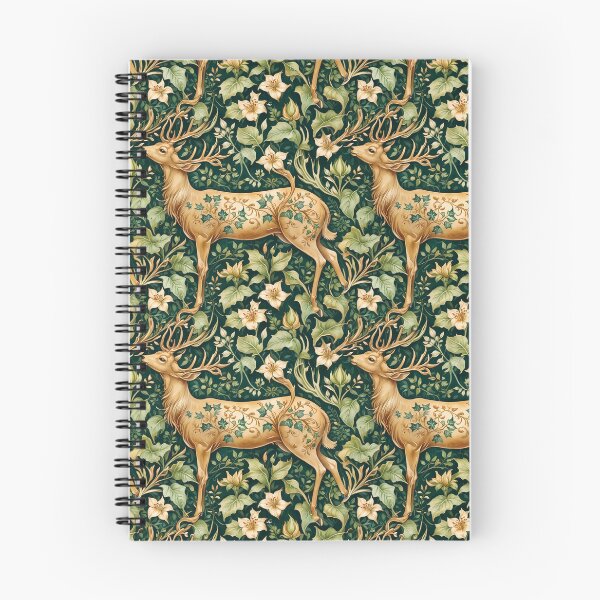 Item preview, Vintage William Morris Inspired Deer & Floral designed and sold by PatternJoy1.