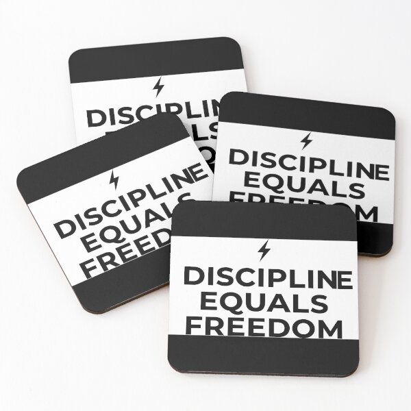 Item preview, Discipline Equals Freedom Minimalist Motivational Streetwear Quote designed and sold by R & K Fashions.
