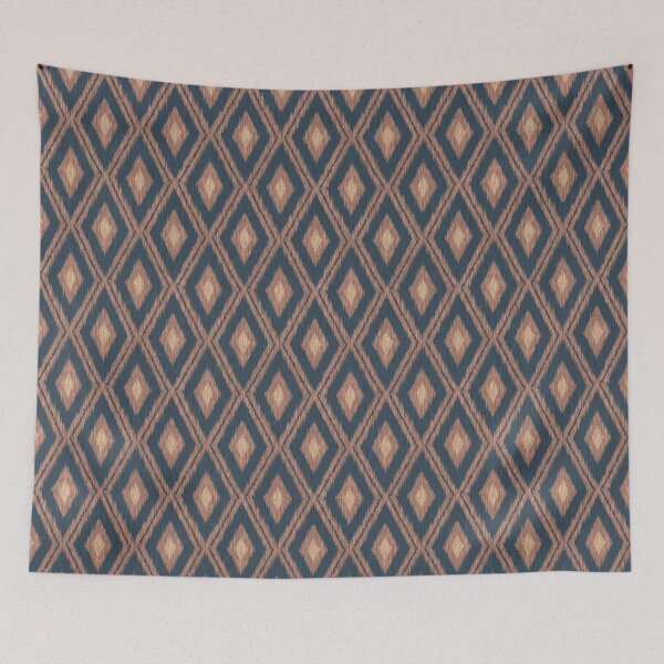 Item preview, Rhombus Ikat Geometric Pattern. Traditional Diamond Ikat seamless pattern. Brown designed and sold by SIR13.