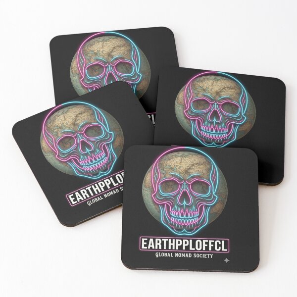 Item preview, Neon Skull Voyager - EARTHPPLOFFCL Global Nomad Edition designed and sold by EARTH PEOPLE.
