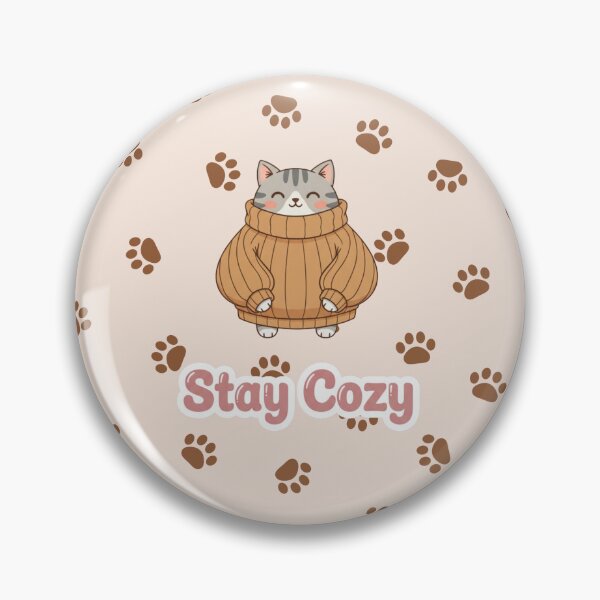 Item preview, Stay Cozy with cat designed and sold by Tiny Step Creation.