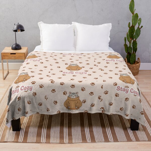 Item preview, Stay Cozy with cat designed and sold by Tiny Step Creation.
