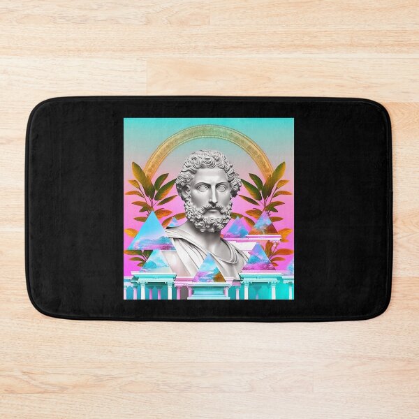 Item preview, Classical Greek God Neon Vaporwave Bust designed and sold by hectorcally48.
