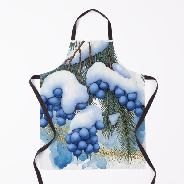 Item preview, Snowy Pine Branch Watercolor | Winter Botanical Art designed and sold by ChenEngEng.