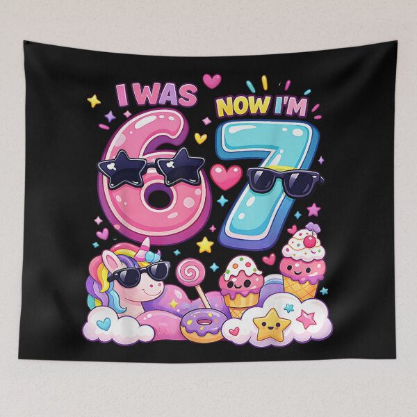 Item preview, I Was 6 Now I'm 7 Cute Kids Birthday Party Shirt designed and sold by WilliaMaler.