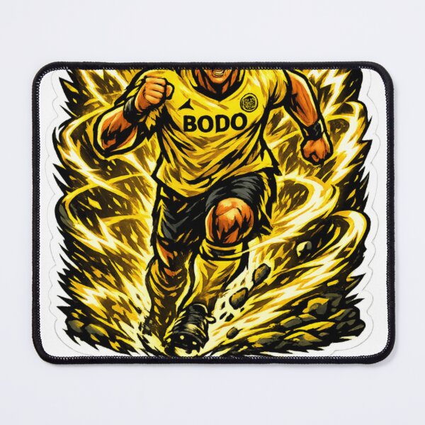 Item preview, BODO Yellow Storm Football Sticker designed and sold by Imaginarium of Chaos falcon88 .