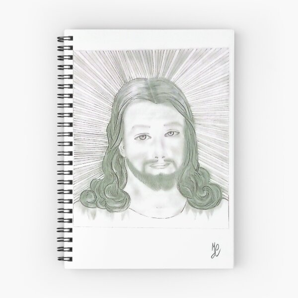 Item preview, Ritratto Sacro – Disegno a Matita con Aureola designed and sold by DisegniPersonalizzati di irka87.