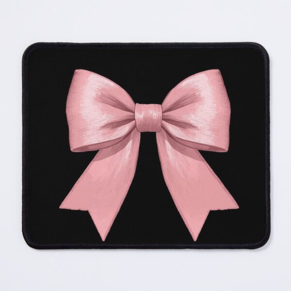 Item preview, Pink bow on black – Coquette Bow Aesthetic Design designed and sold by LAtelierNoir.