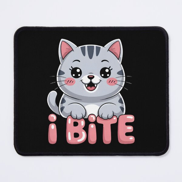 Item preview, Spicy Kawaii Cat I Bite Funny Grey Tabby designed and sold by AmazingViews.